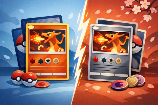 English vs Japanese Pokémon Cards