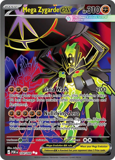 Mega Zygarde ex - 104/088